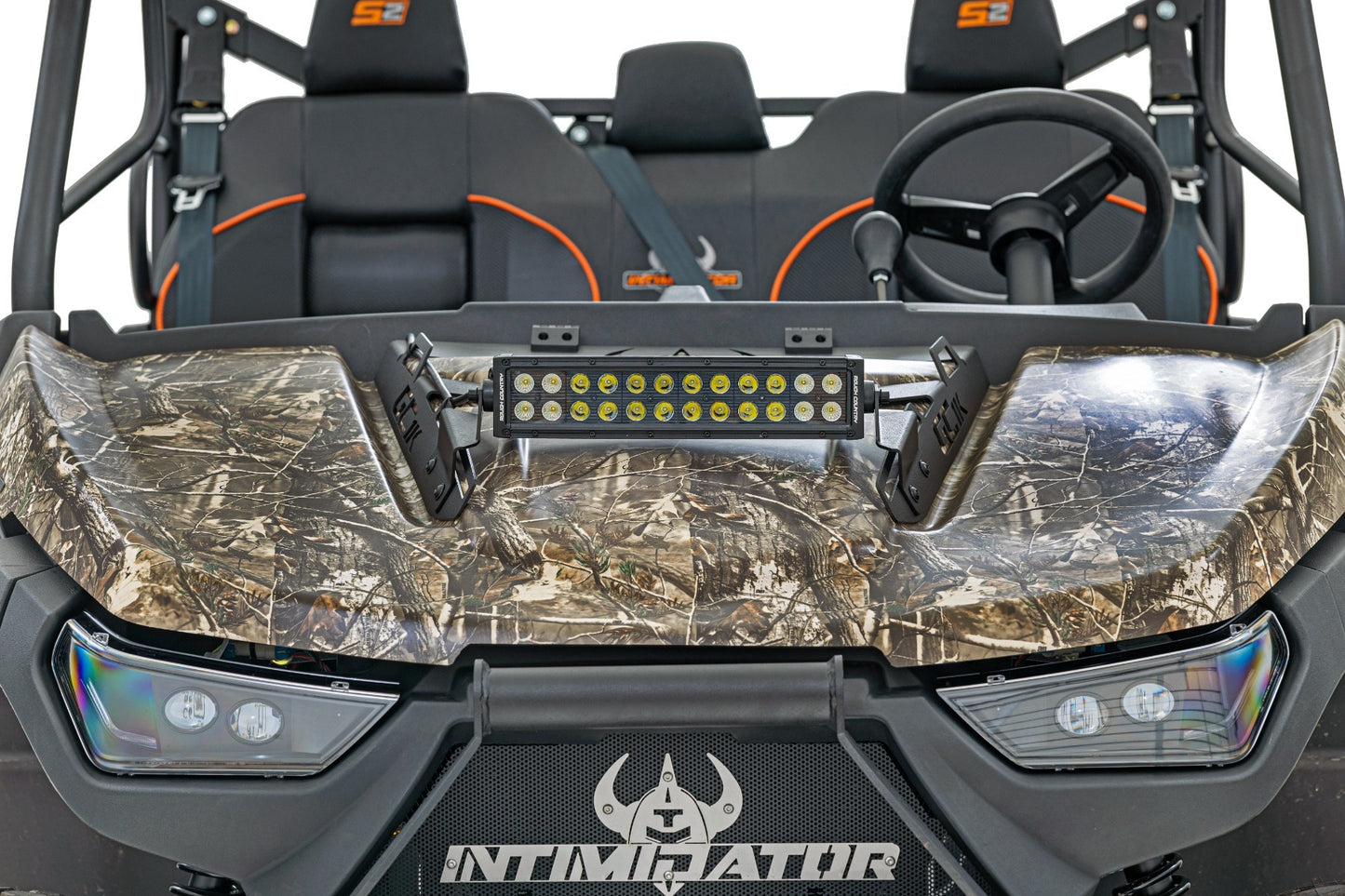12" DRL LED Light Kit; Hood Mount; Dual Row; Intimidator GC1K/GC1K Crew 95010
