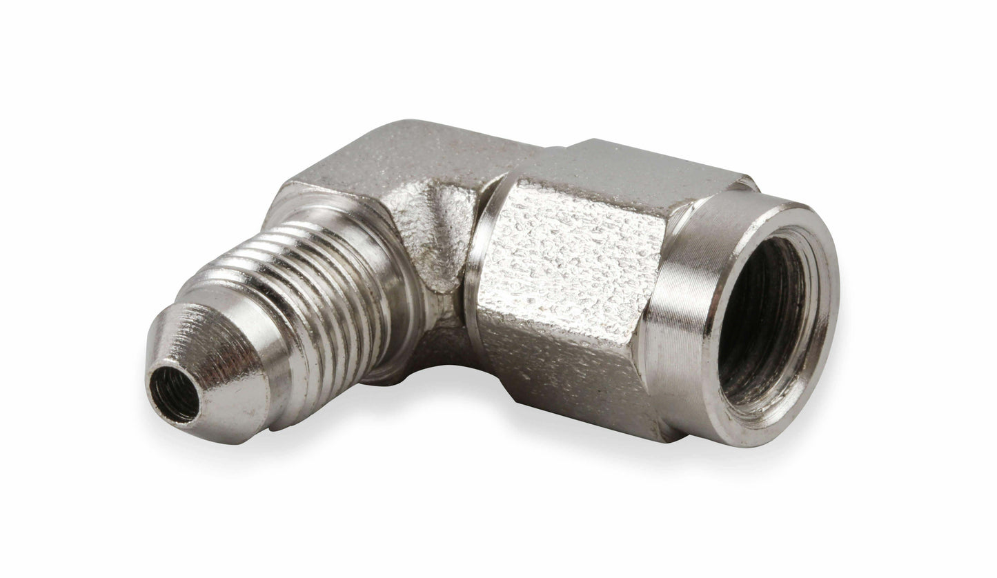 Earls 90 Degree -3 AN Male to -3 AN Female Swivel - 966303ERL