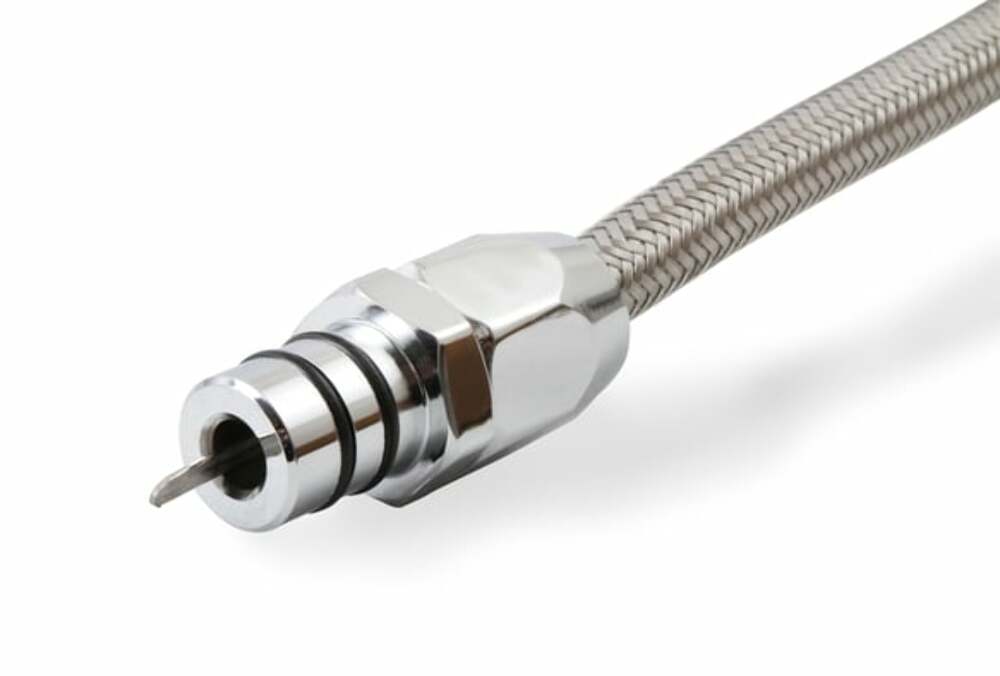 Mr. Gasket Automatic Transmission Dipstick & Tube -Braided Stainless Steel 9704G