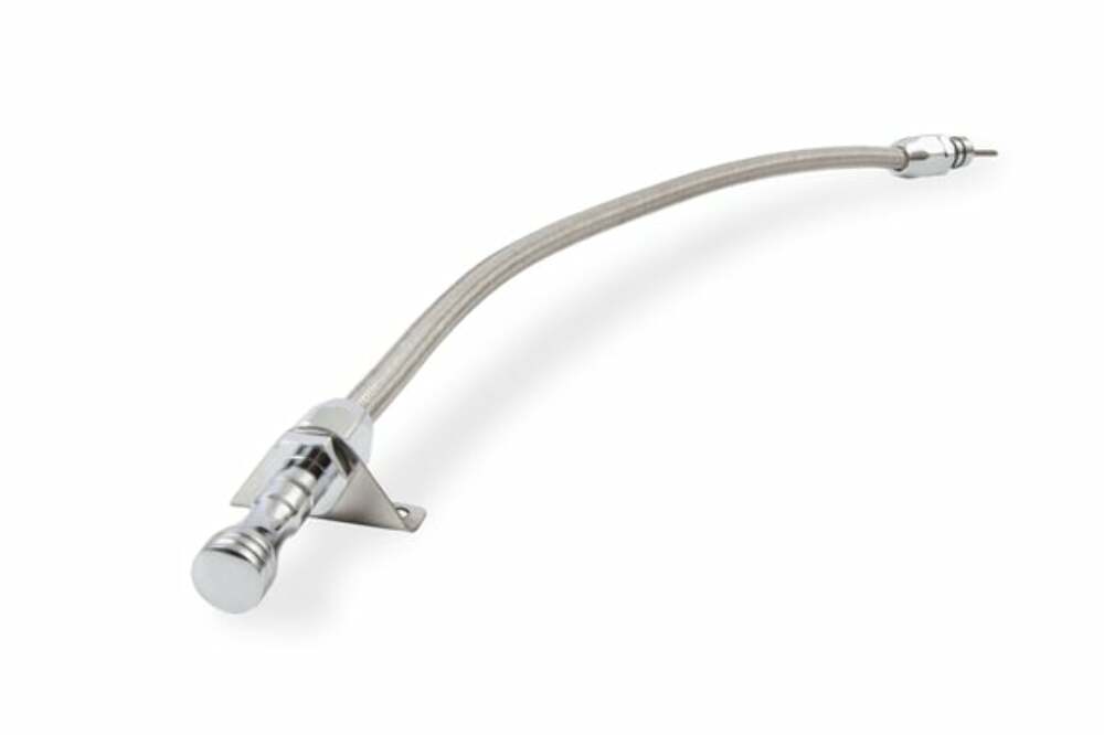 Mr. Gasket Automatic Transmission Dipstick & Tube -Braided Stainless Steel 9704G