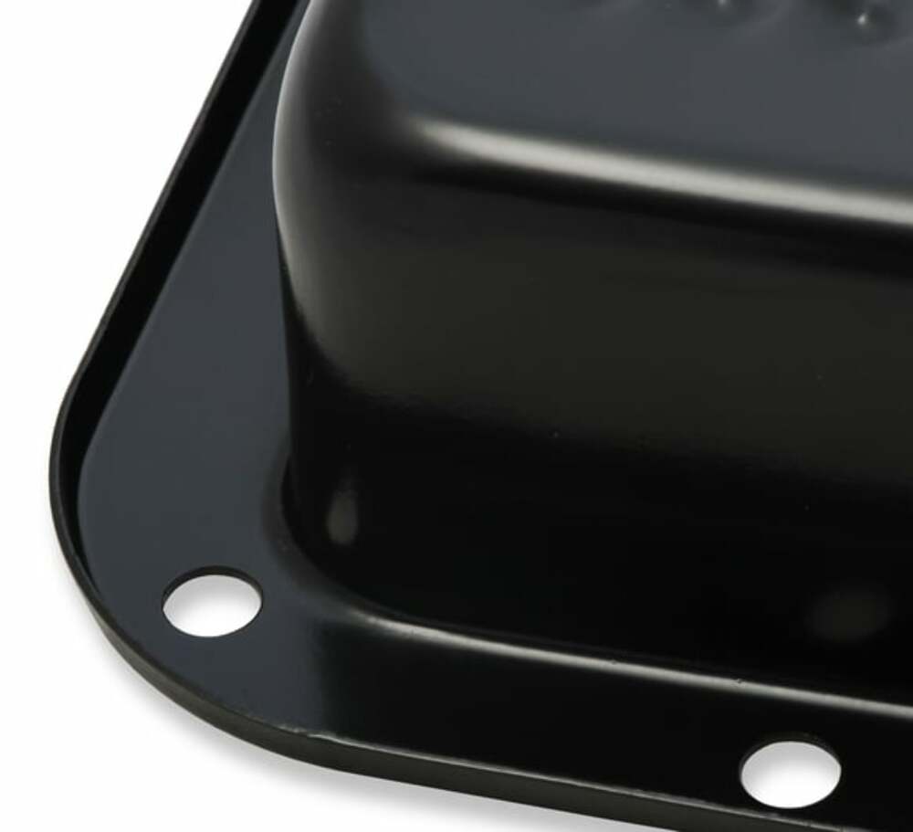 Mr. Gasket Transmission Oil Pan - Black Steel - 9756BMRG
