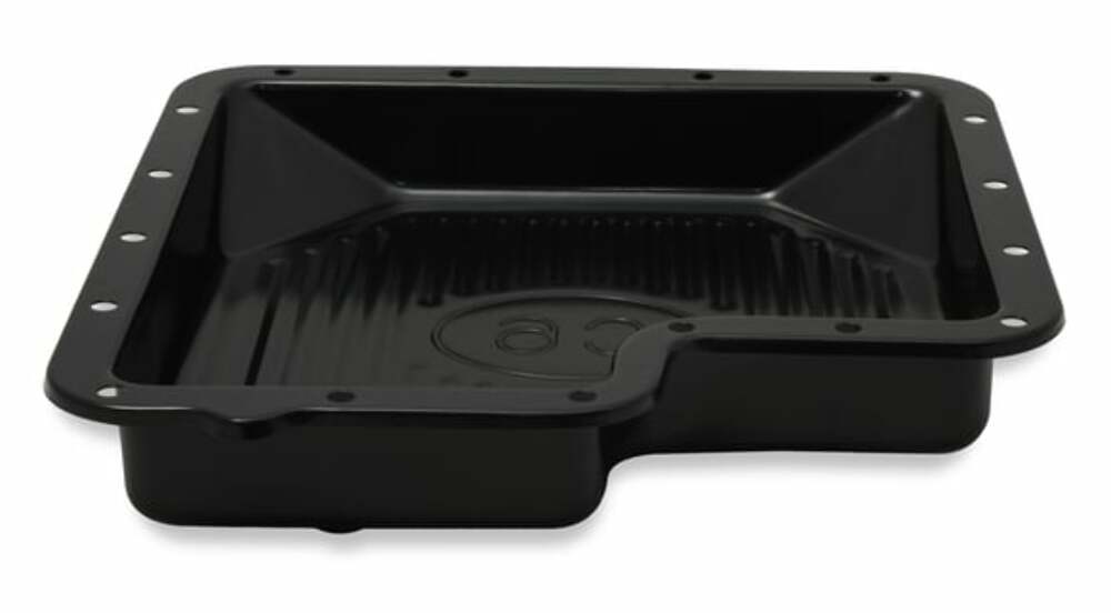 Mr. Gasket Transmission Oil Pan - Black Steel - 9756BMRG