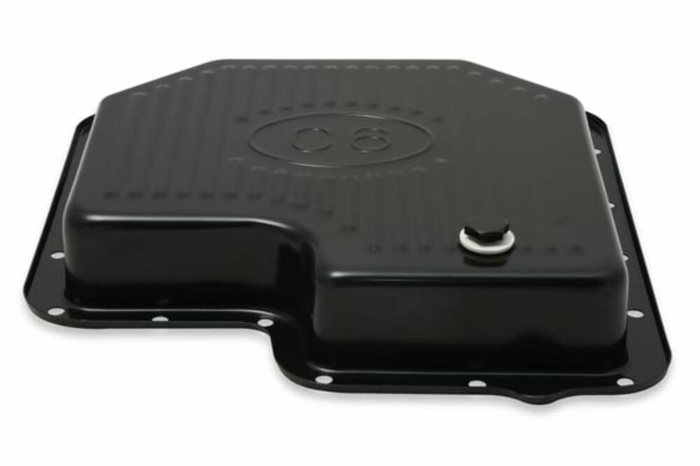 Mr. Gasket Transmission Oil Pan - Black Steel - 9756BMRG