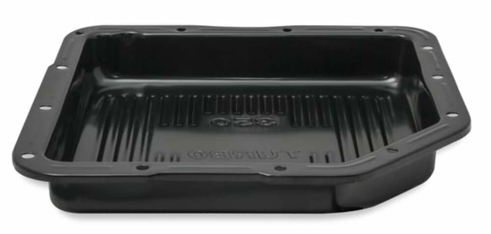 Mr. Gasket Transmission Oil Pan - Black Steel - 9765BMRG