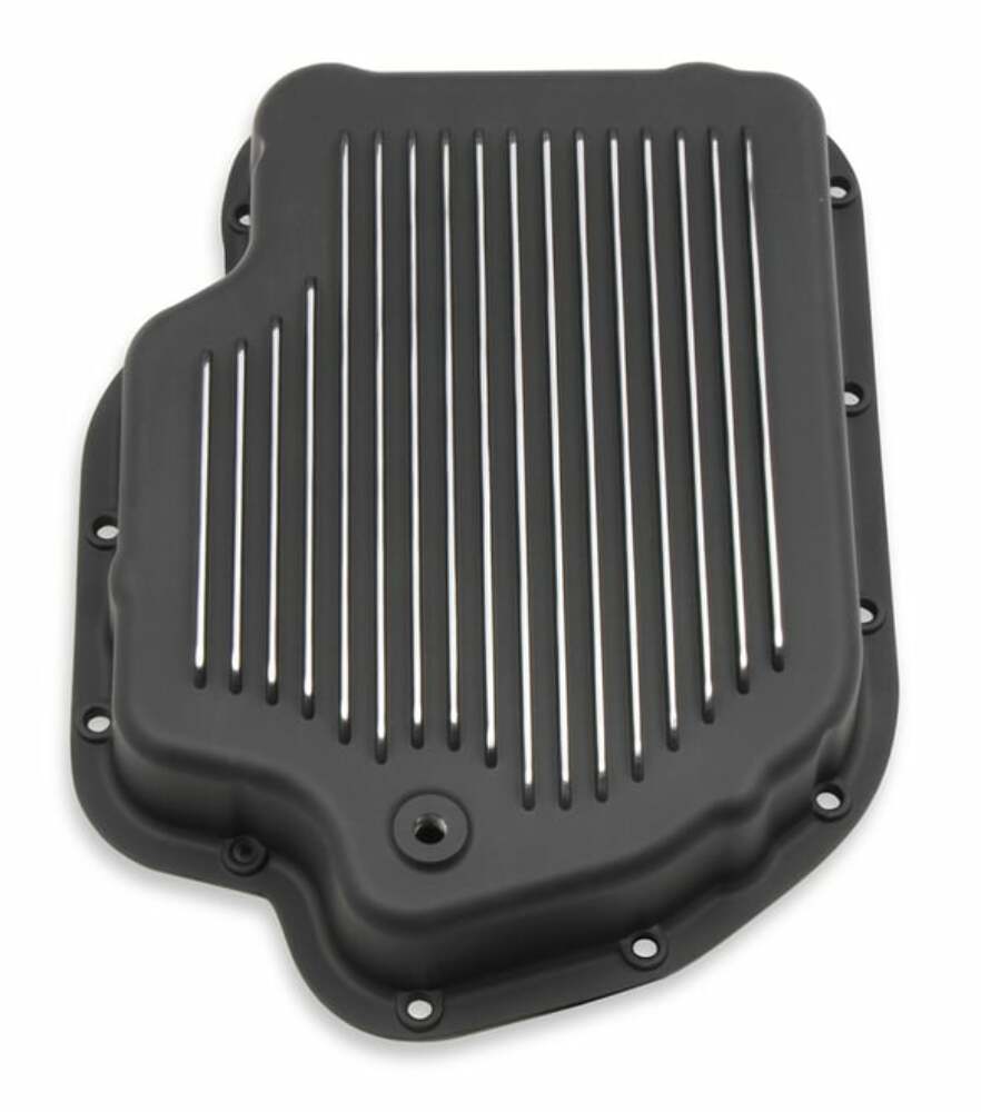 Mr. Gasket Transmission Oil Pan - Black Aluminum - 9796BMRG
