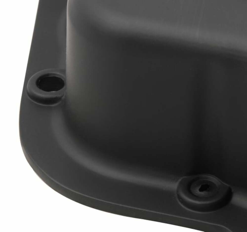 Mr. Gasket Transmission Oil Pan - Black Aluminum - 9796BMRG