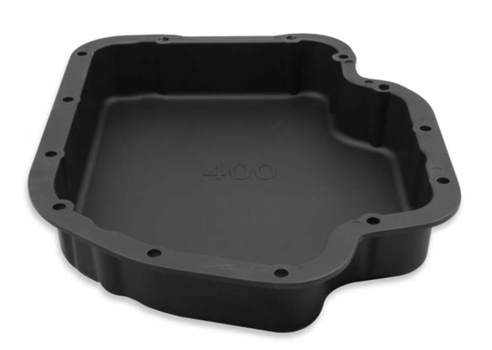 Mr. Gasket Transmission Oil Pan - Black Aluminum - 9796BMRG