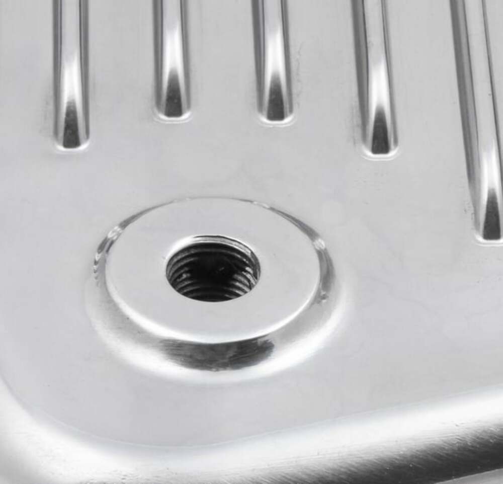 Mr. Gasket Transmission Oil Pan - Polished Aluminum - 9796PMRG