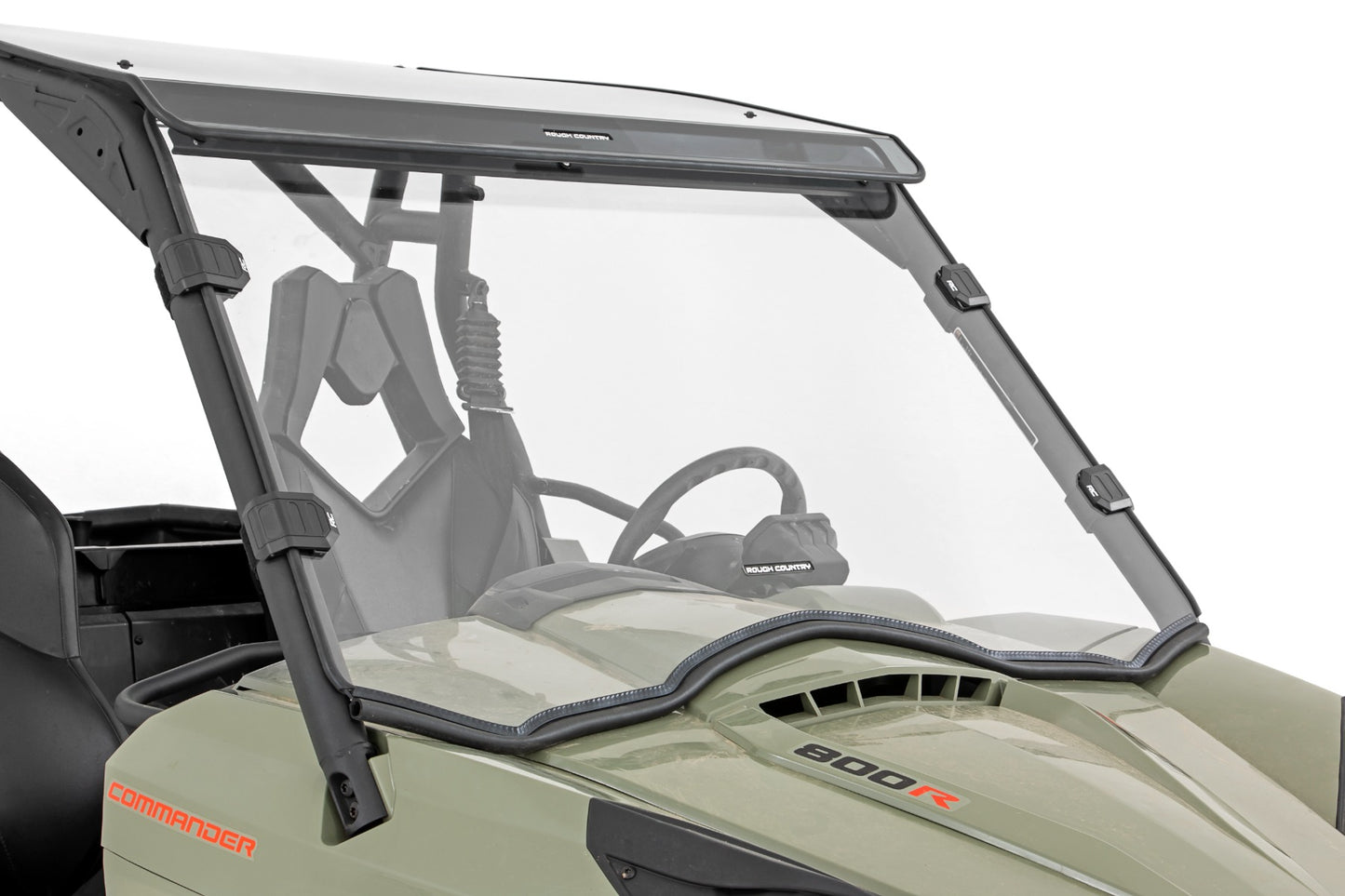 Fits Can-Am Commander 1000 Full Windshield; Scratch Resistant; 98112030