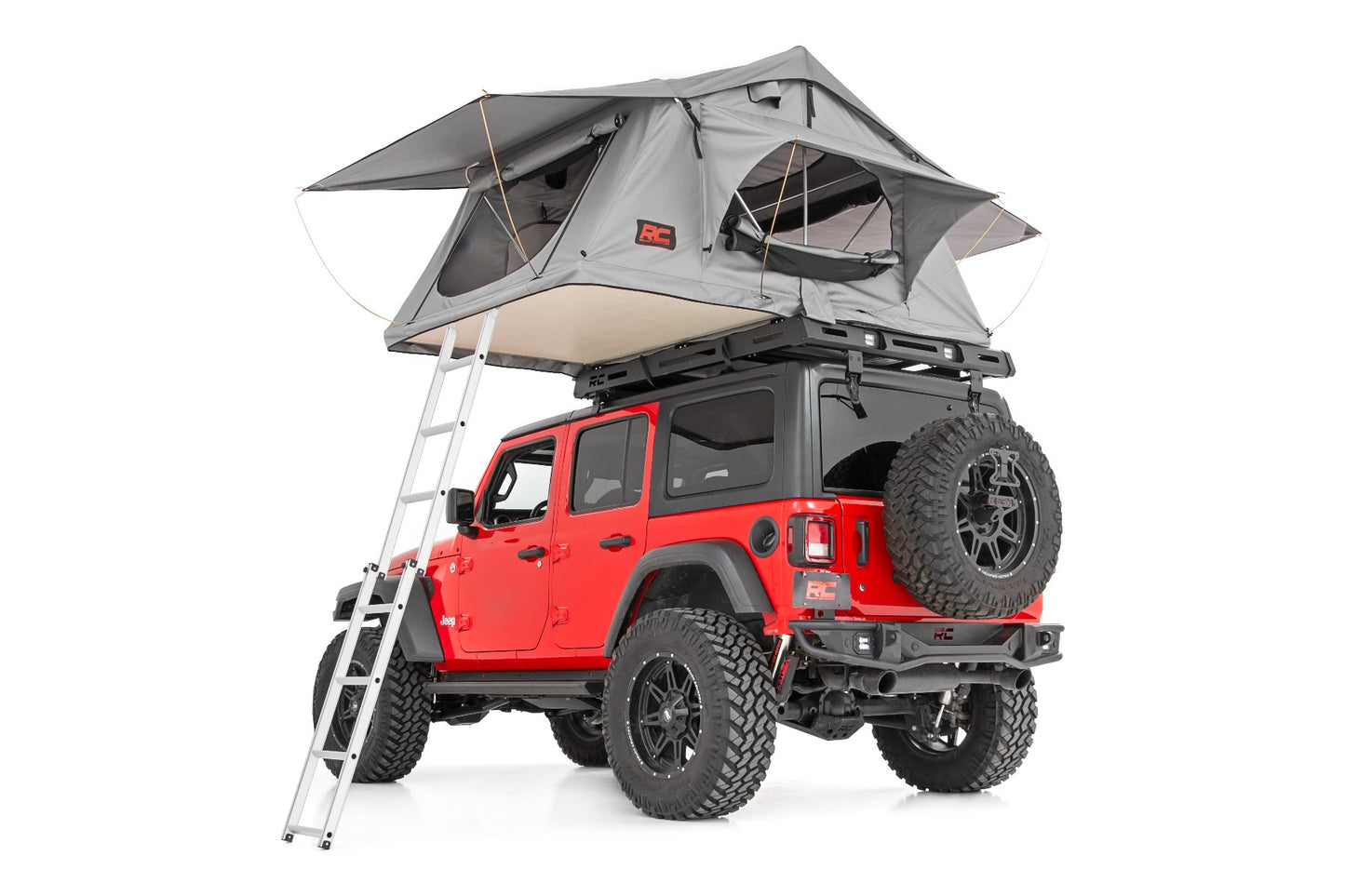 Roof Top Tent Rack Mount 12 Volt Accessory w/Ladder Extension & LED Light 99049
