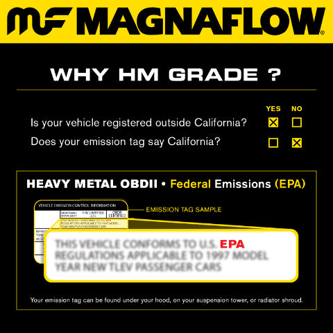 Universal Catalytic Converter 2.25 C/C 5 spun body 99655HM Magnaflow