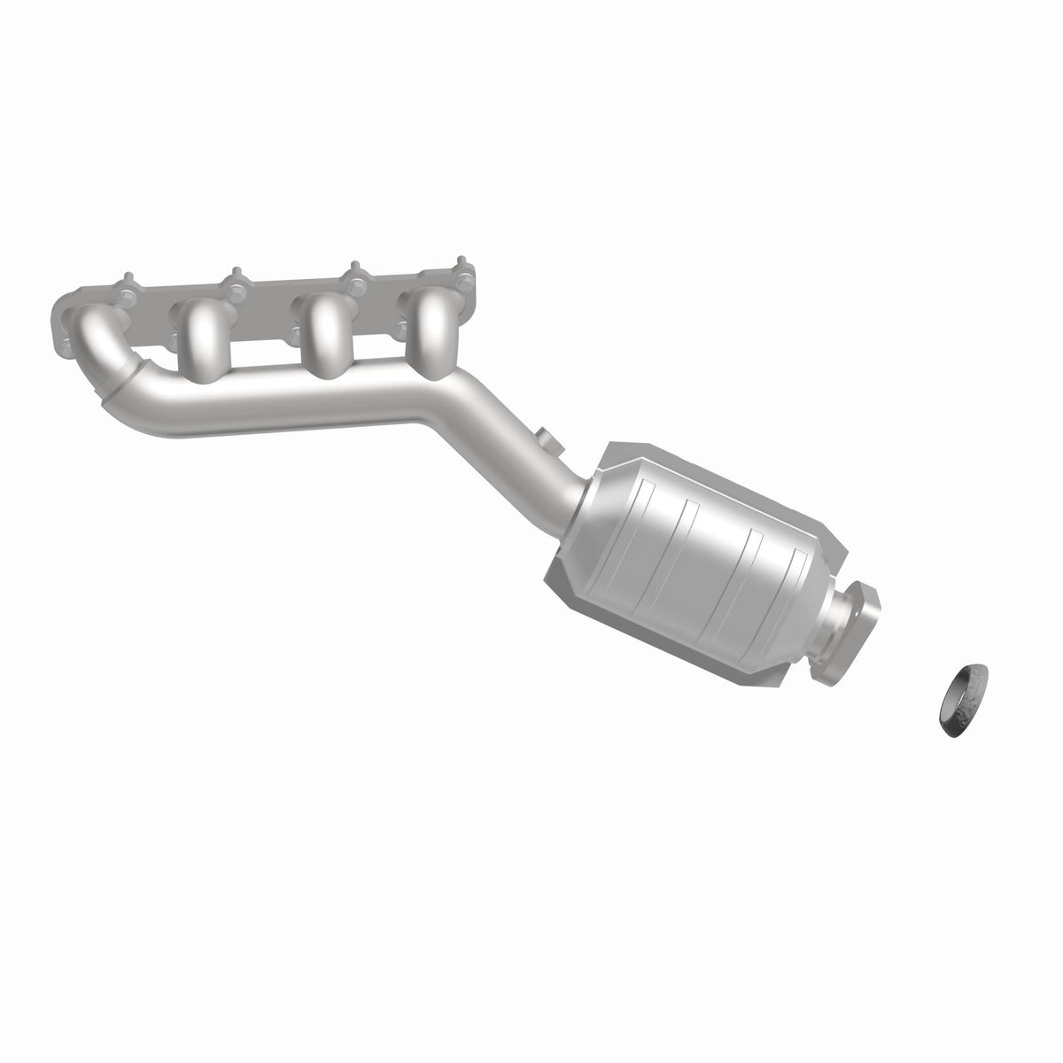 Catalytic Converter with Integrated Exhaust Manifold for HM Grade Federal / EPA Compliant Direct-Fit Manifold Catalytic