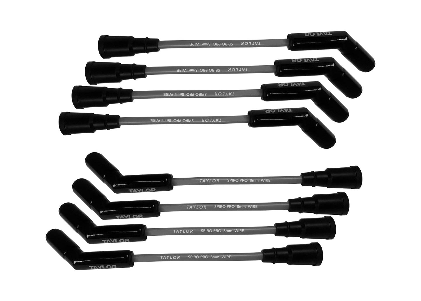 Spark Plug Wire Set 2020-2026 Ford Silicone Spiro Pro 8mm 135? Gray 55873-B
