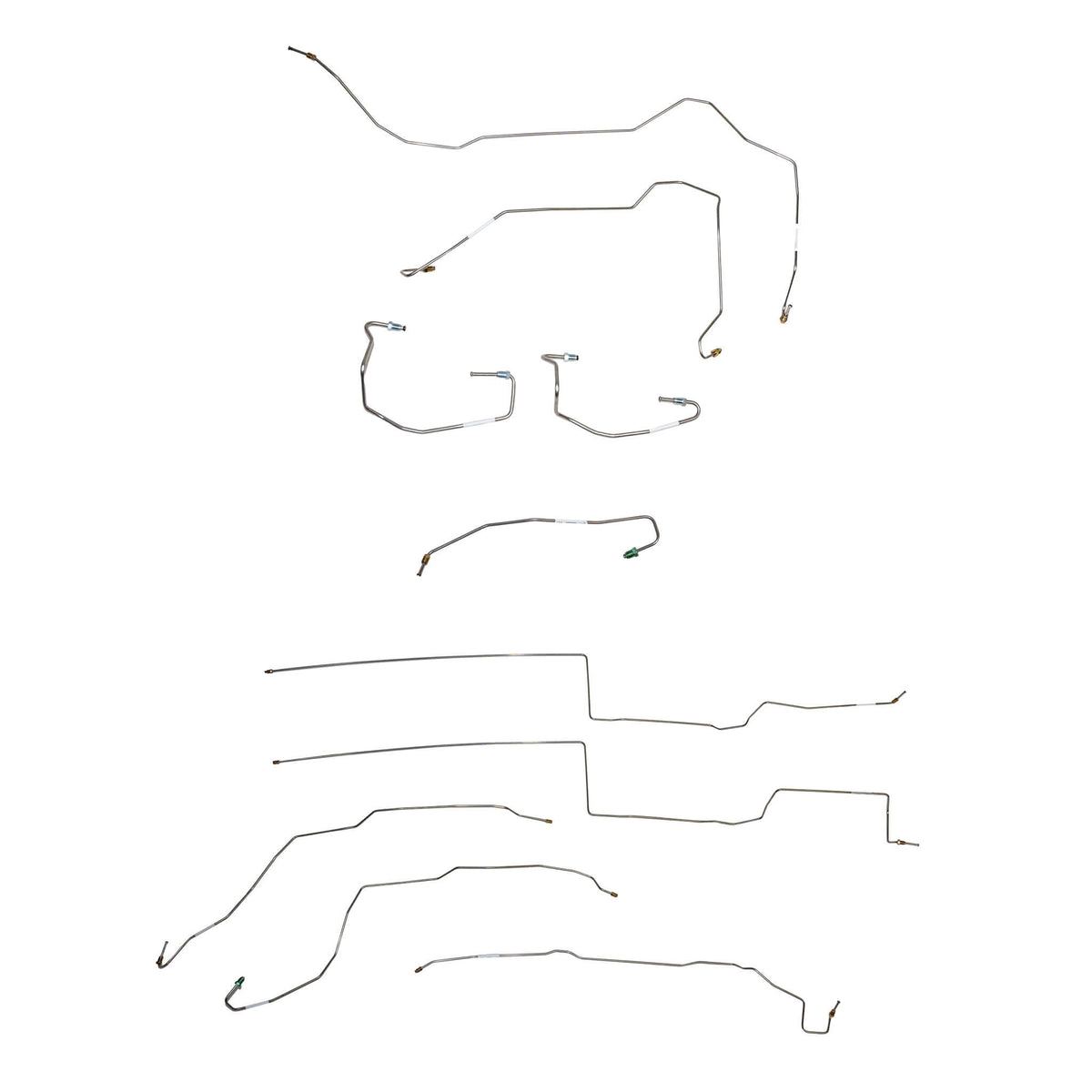 2014-2018 Jeep Cherokee Complete Brake Line Kit 2.4L Steel CBK0708OM