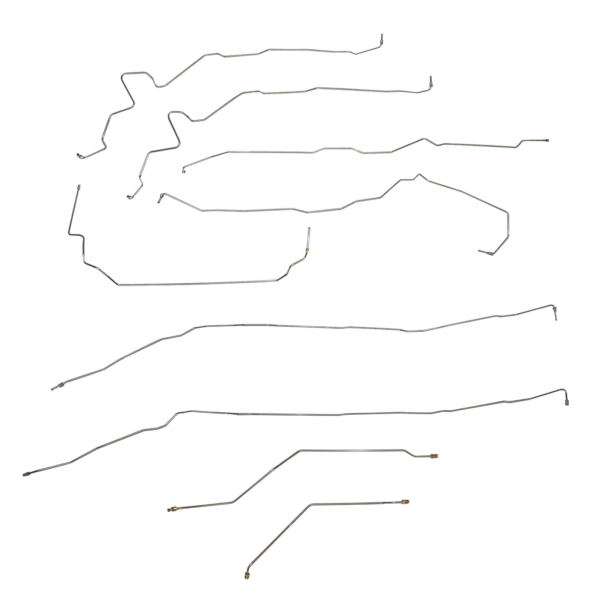 2011 GMC Sierra 2500HD 6.0L, 4WD, Reg w/ Long; Complete Brake Line Kit; Steel CBK0717OM