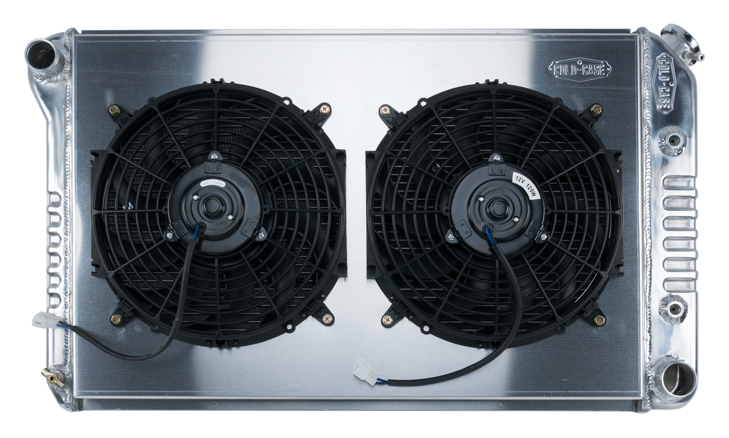 78-88 GM G-Body Aluminum Radiator And 12 Inch Dual Fan Kit AT (exc. GN)