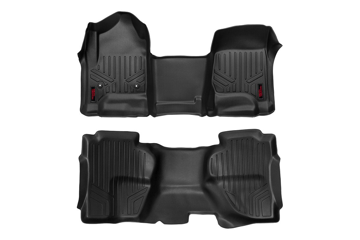 Fits Chevy/GMC 1500/2500HD/3500HD Floor Mats FR & RR OV Hump Ext Cb M-21142