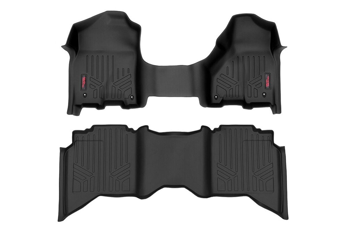 Fits Ram 1500 (2012-2018 & Classic) Floor Mats FR & RR Crew/Mega Cab M-31313