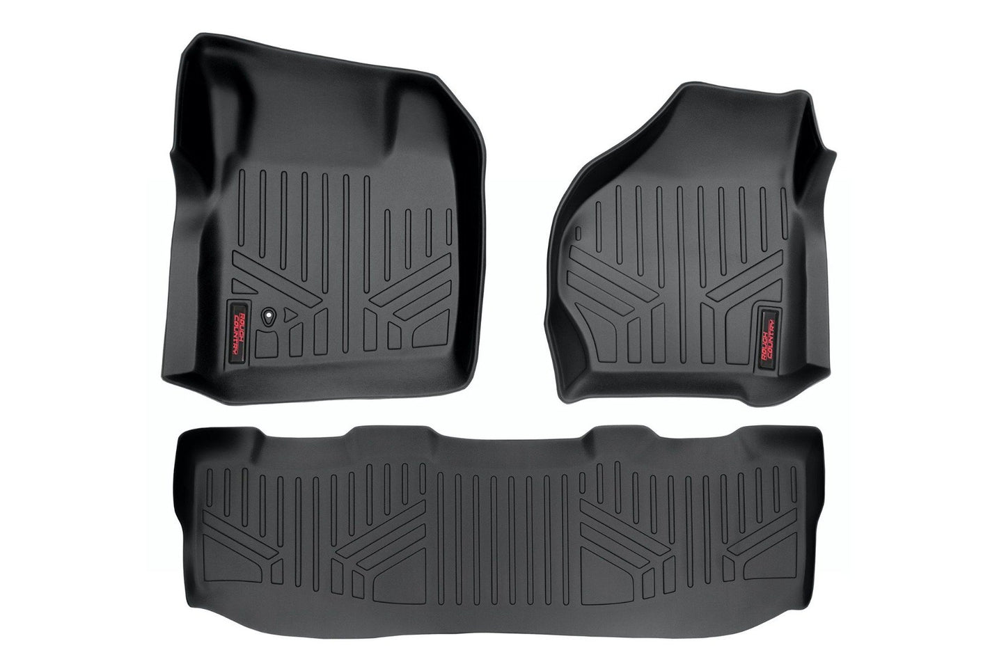 Fits Ford F-250/F-350 SD 2&4WD (99-07) Floor Mats; FR & RR; Crew Cab; M-52002