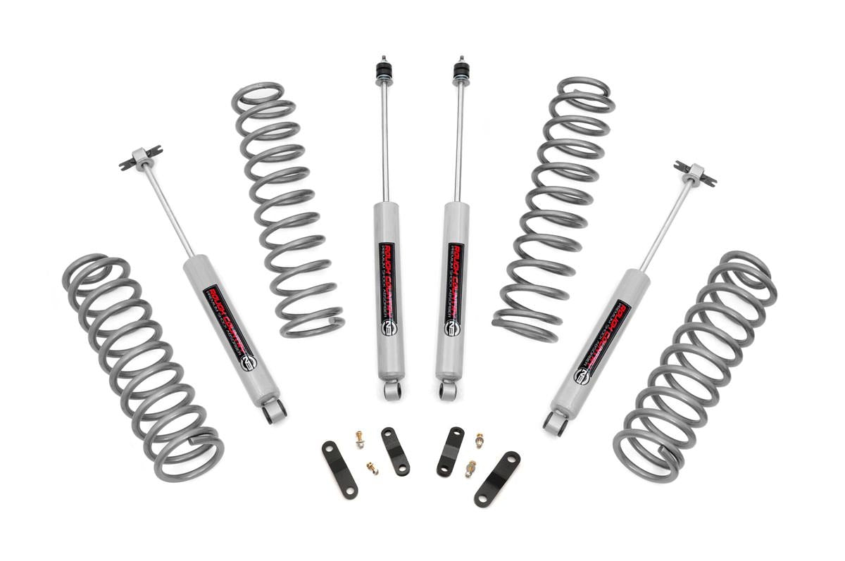 Fits Jeep Wrangler JK 4WD (2007-2018) 2.5 Inch Lift Kit; PERF678