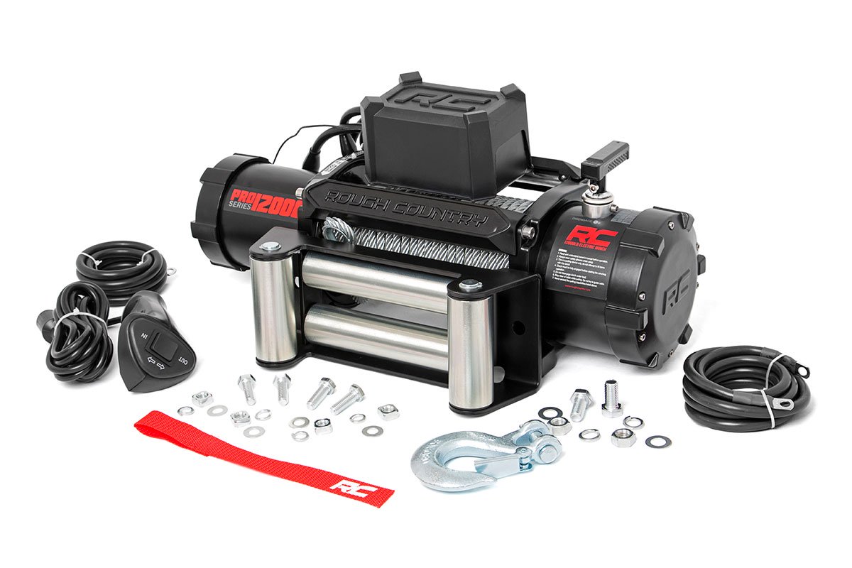12000-Lb Pro Series Winch; Steel Cable PRO12000