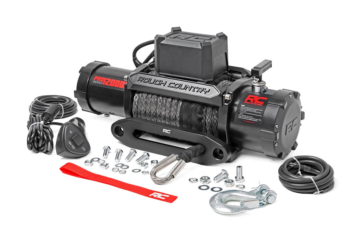 12000-Lb Pro Series Winch; Synthetic Rope PRO12000S