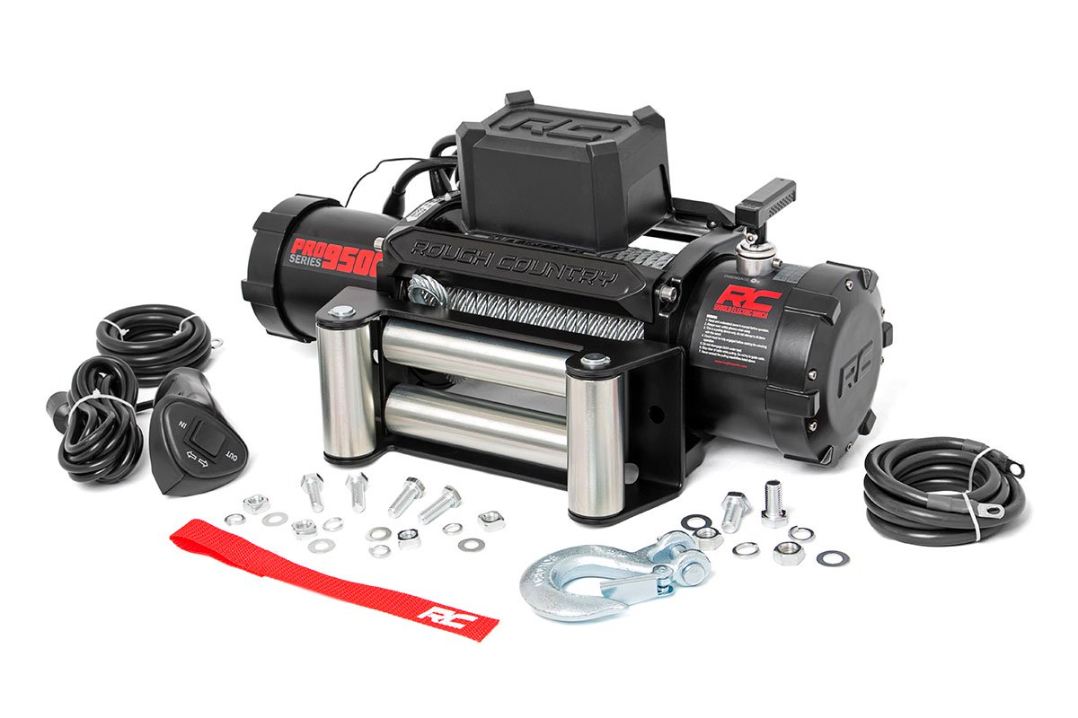 9500-Lb Pro Series Winch; Steel Cable PRO9500
