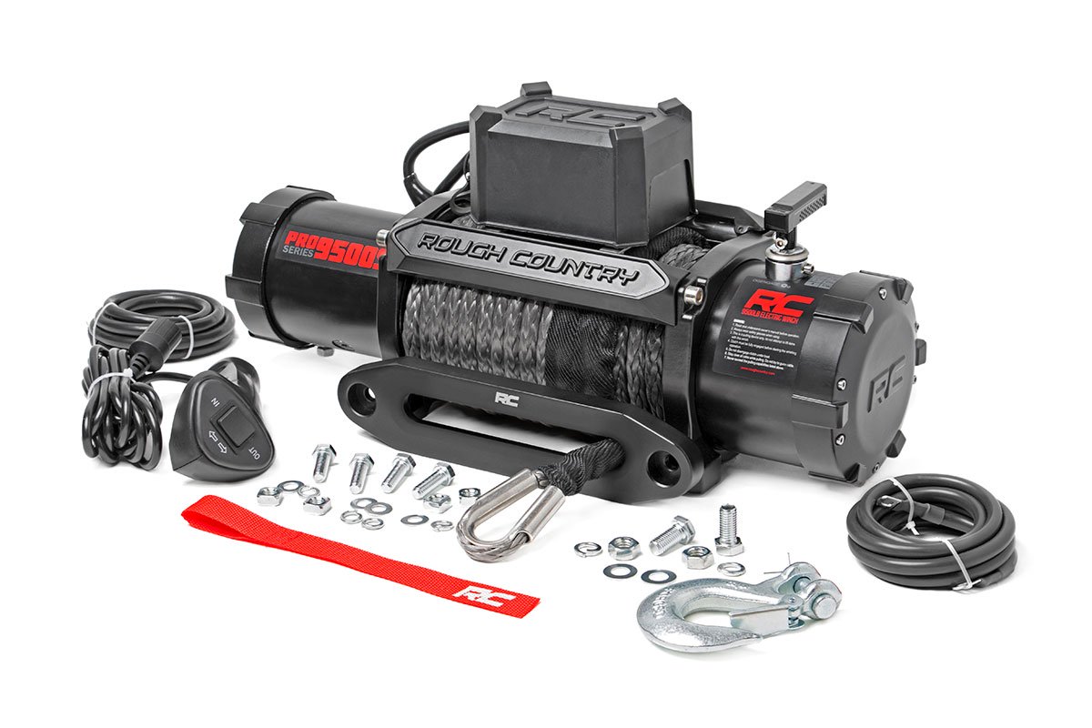 9500-Lb Pro Series Winch; Synthetic Rope PRO9500S