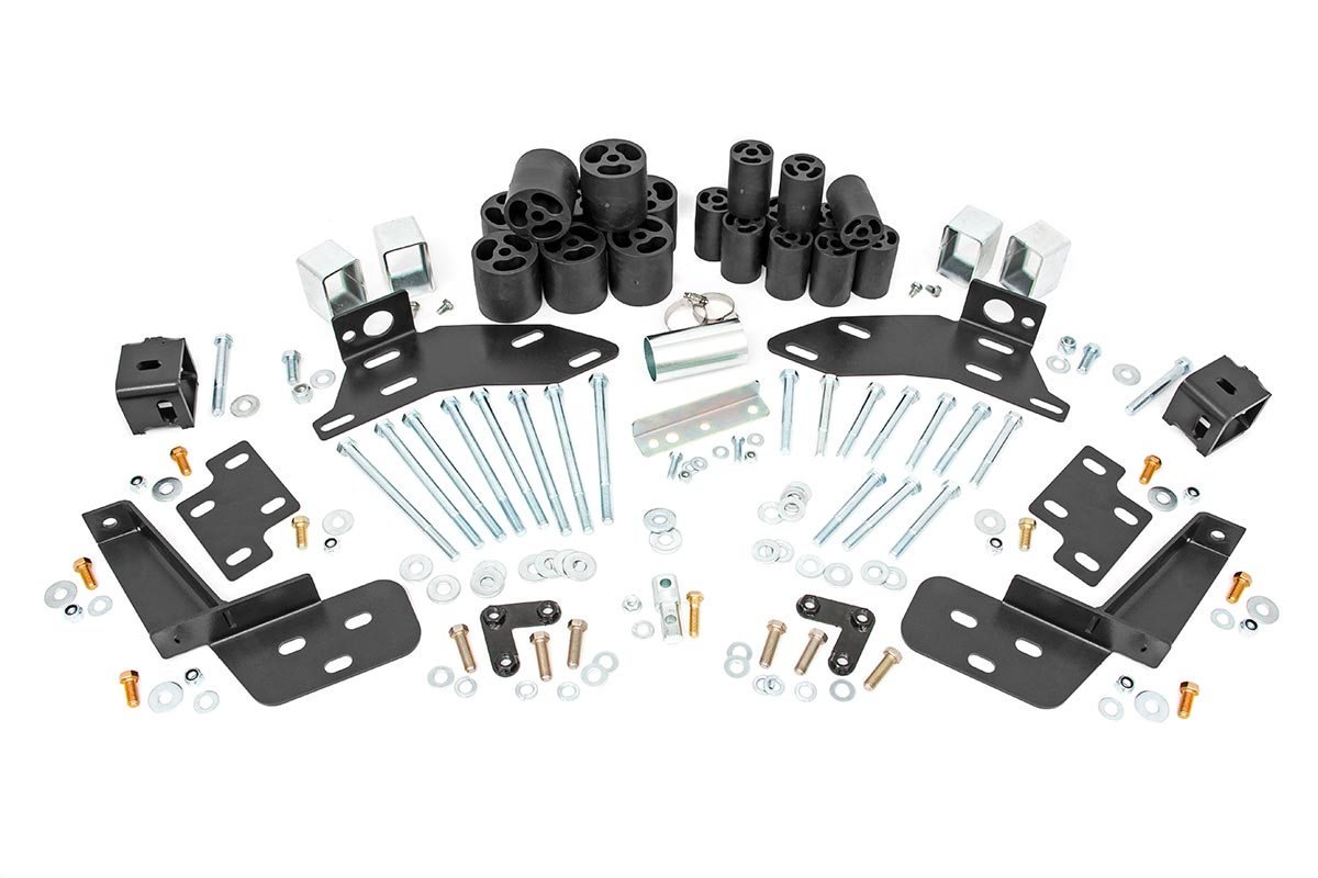 Fits Chevy C1500/K1500 Truck (95-99) Body Lift w/Bump Brckt; FR & RR; 3"; RC704