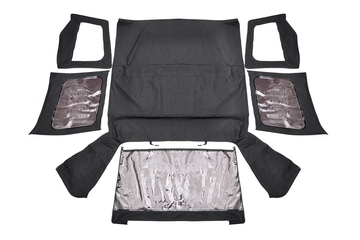 Fits Wrangler YJ 4WD(87-95) Soft Top Replacement Black Half Doors RC84050.35