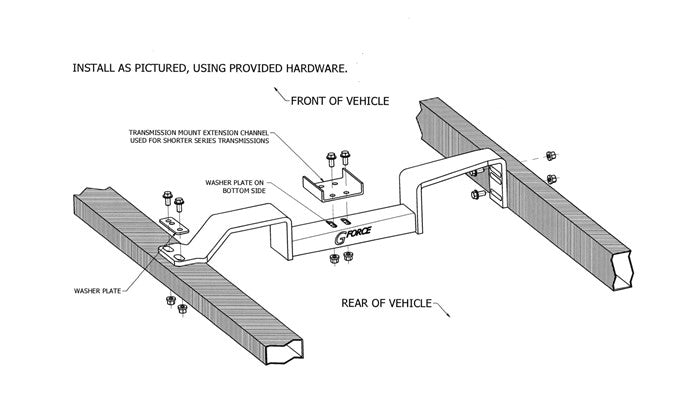 1982-2005 Chevrolet S10 Crossmember RWD RCS-10