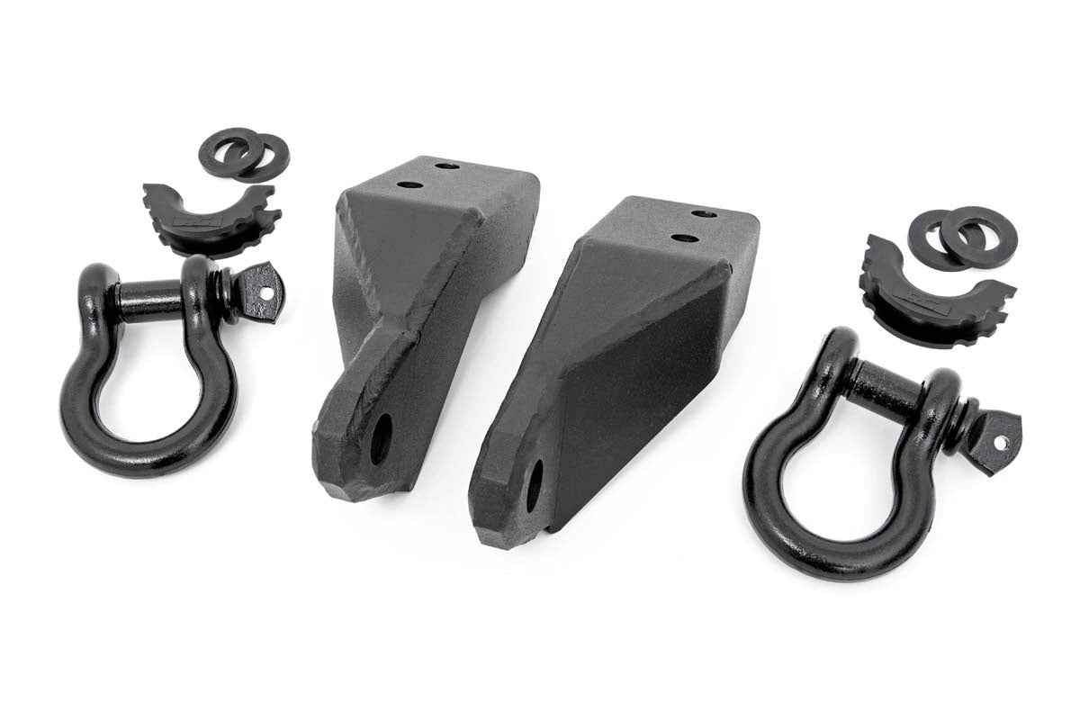 Fits Toyota Tundra 2&4WD (2007-2021) Tow Hook Brackets D-Ring Bull Bar Sup RS154