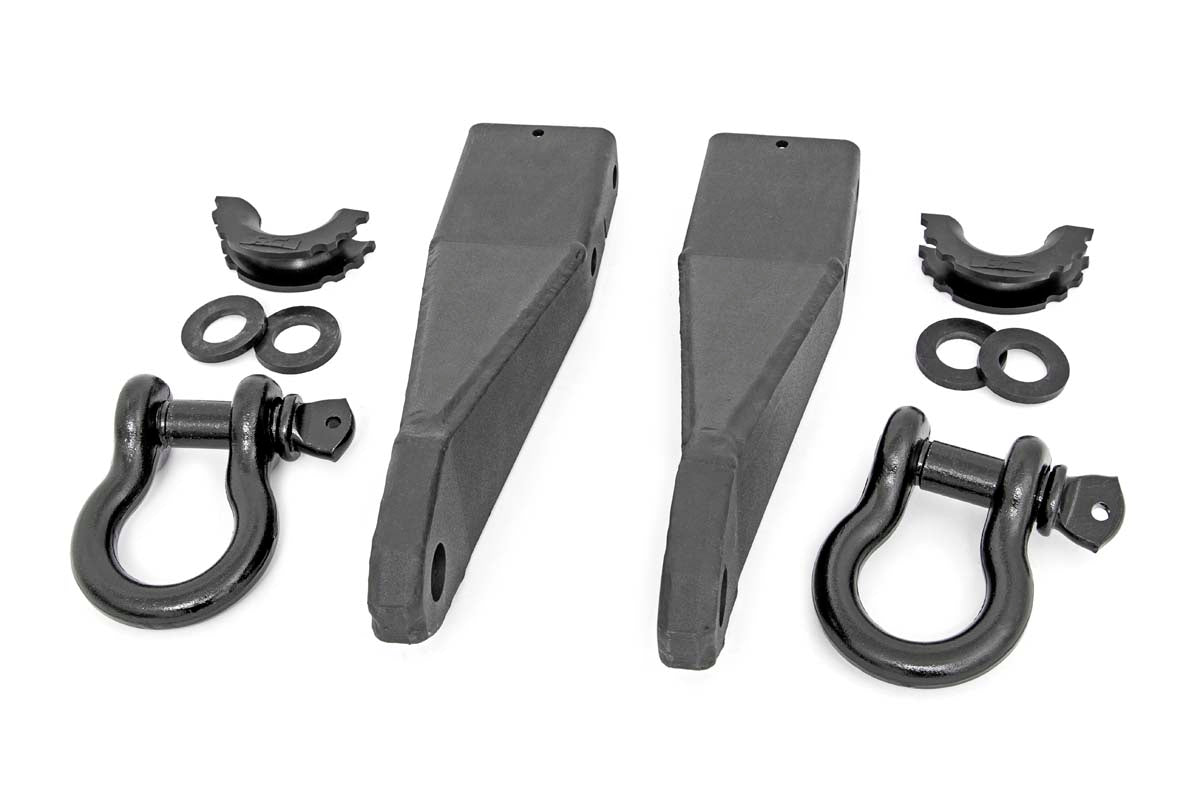 Fits GMC Sierra 2500 HD 2&4WD (2020-2024) Tow Hook Brackets; D-Ring Combo; RS159