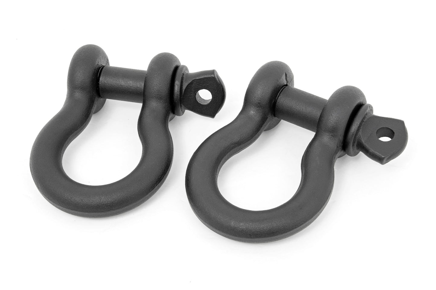 5/8 D Ring Shackles; Cast; 3/4" Pin; Pair; Black RS179