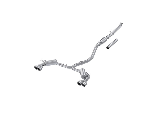 2022-2024 Honda Civic 3" Cat-Back, 2.5 inch Dual Split Rear Exhaust S4906AL