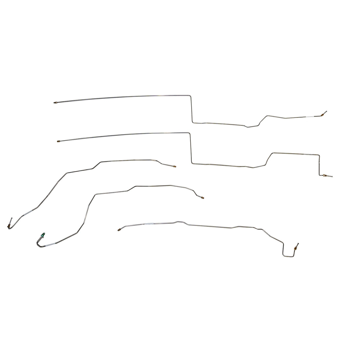 2014 - 17 Jeep Cherokee, 4WD, Intermediate Brake Line Set; Stainless - WIN1501SS