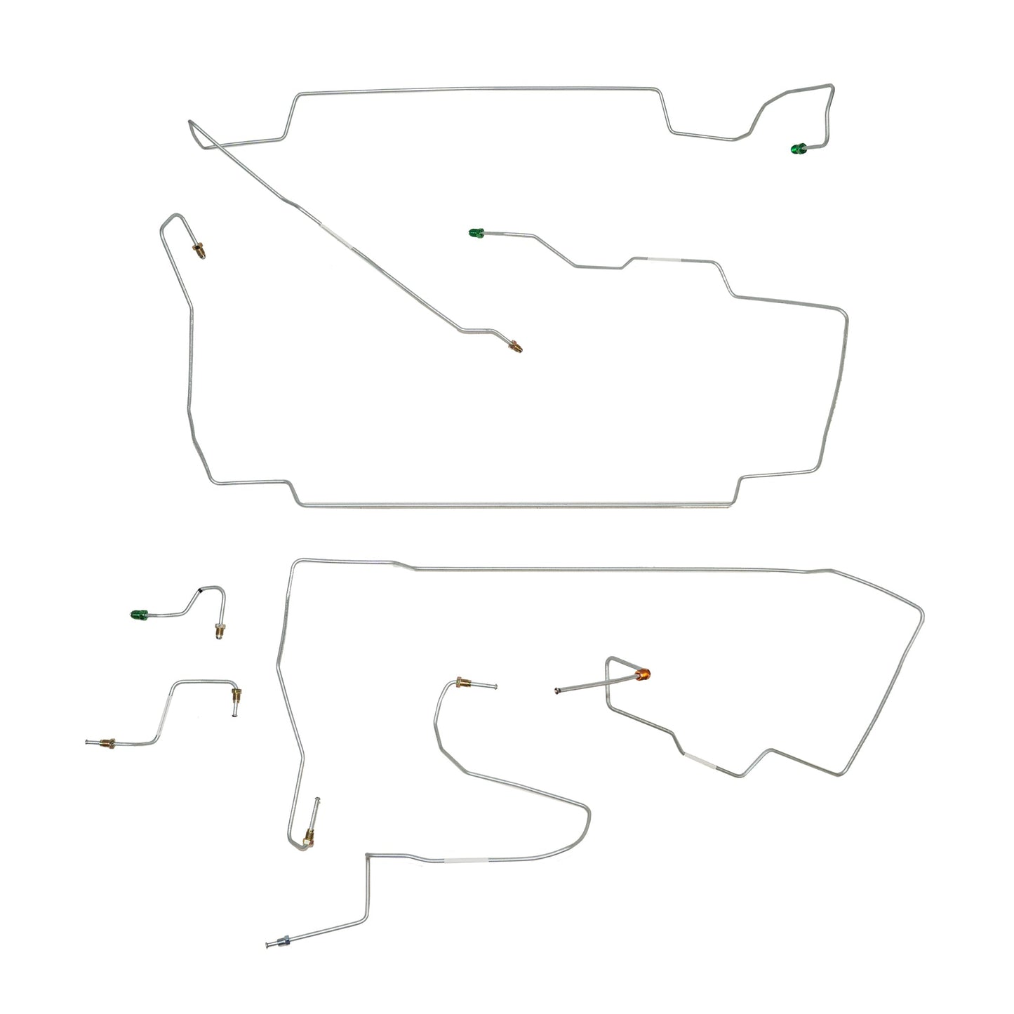 1998 Ford Mustang GT Front Brake Line Kit ABS Steel ZKT9801OM