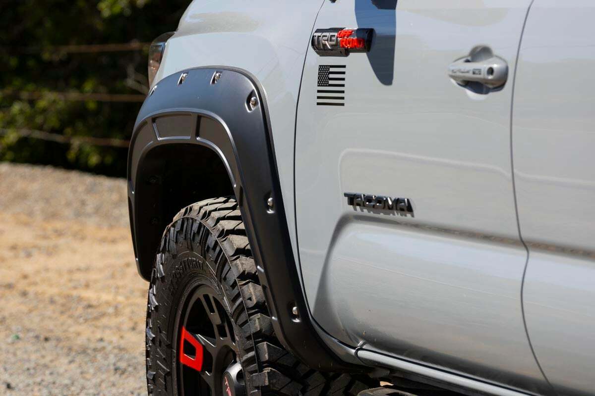Fits Toyota Tacoma (16-23) Fender Flares; Defender; 8T6 Voodoo Blue A-T11621-8T6