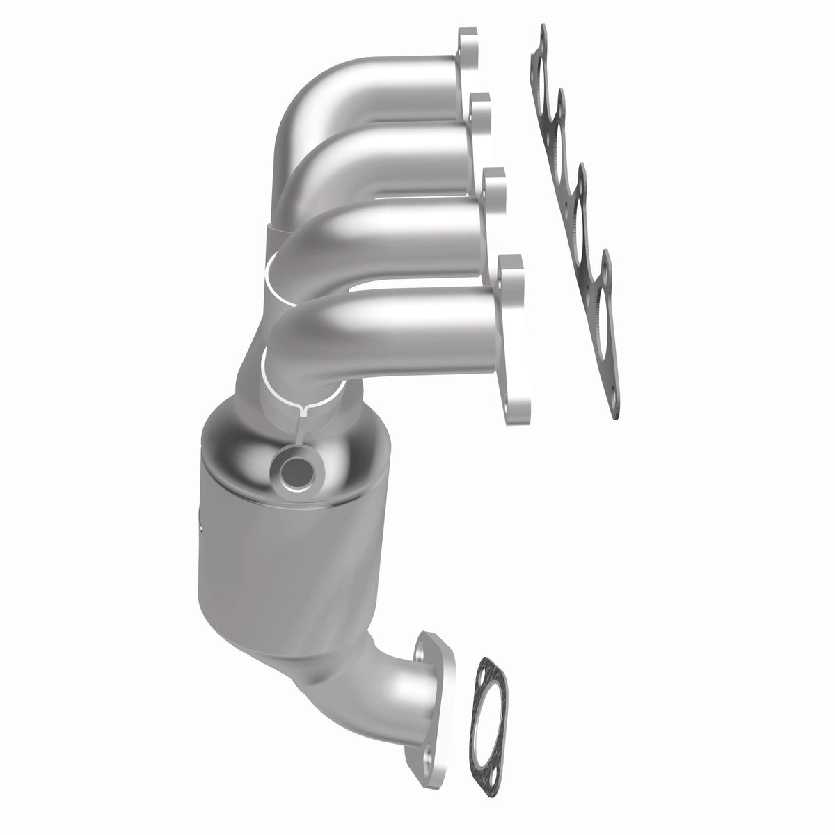Catalytic Converter with Integrated Exhaust Manifold for HM Grade Federal / EPA Compliant Direct-Fit Manifold Catalytic