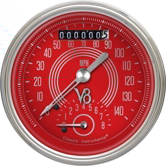 V8 Red Steelie 3 3/8" Ultimate V8RS20SHC