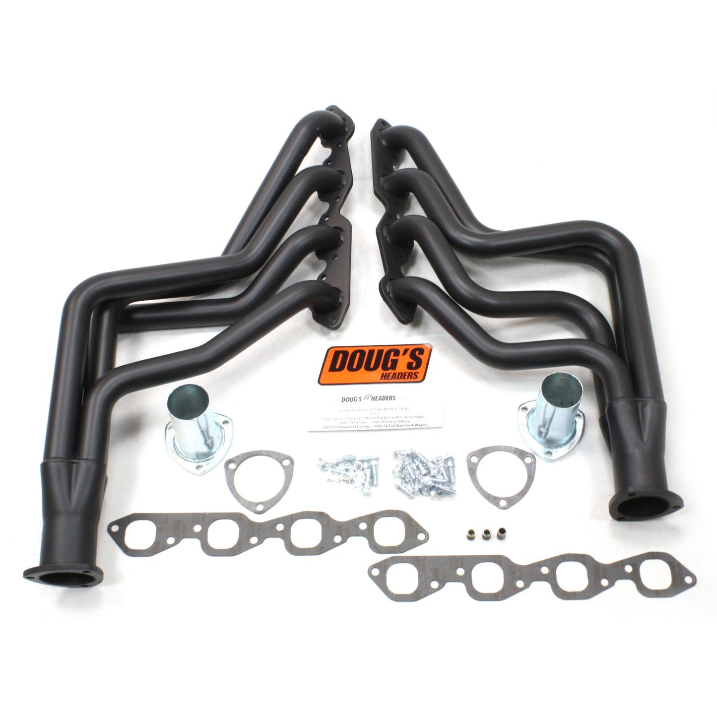 Long Tube Headers for 64-77 GM F/A Body 396-502 BBC 1-3/4in Primary D313-B