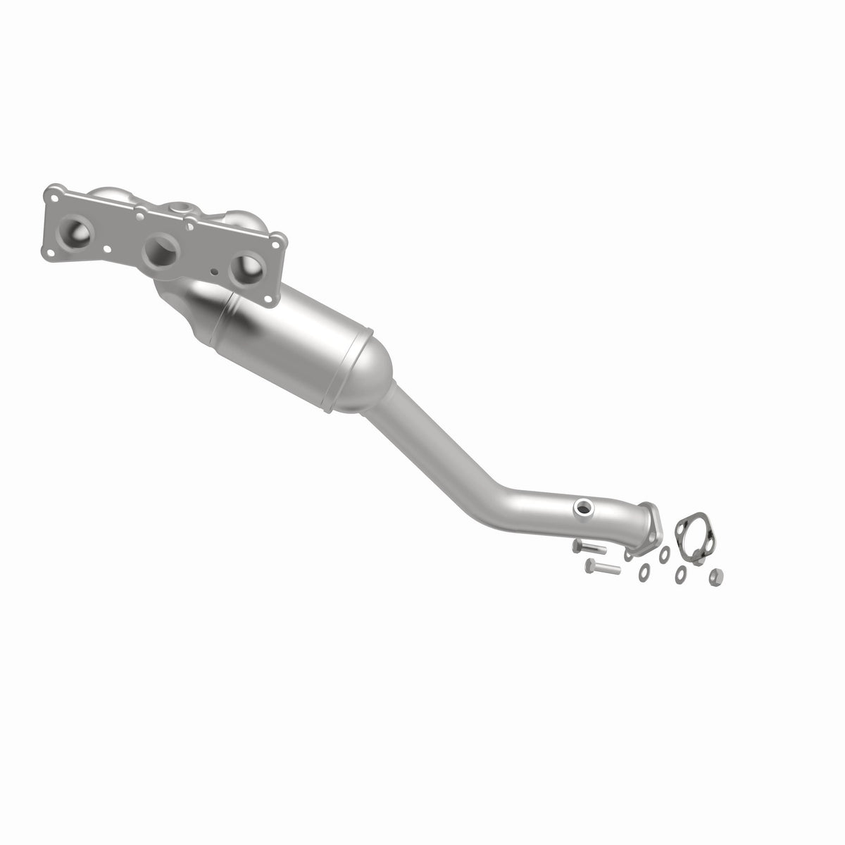 Catalytic Converter with Integrated Exhaust Manifold for HM Grade Federal / EPA Compliant Direct-Fit Manifold Catalytic