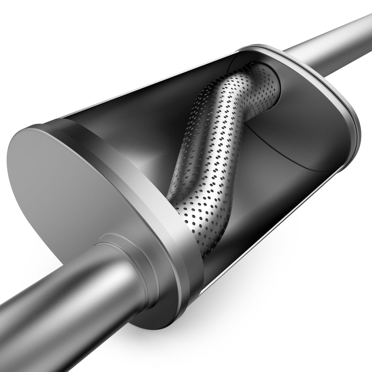 Exhaust Muffler for 5 X 8in. Oval Straight-Through Performance Exhaust Muffler MagnaFlow 14260