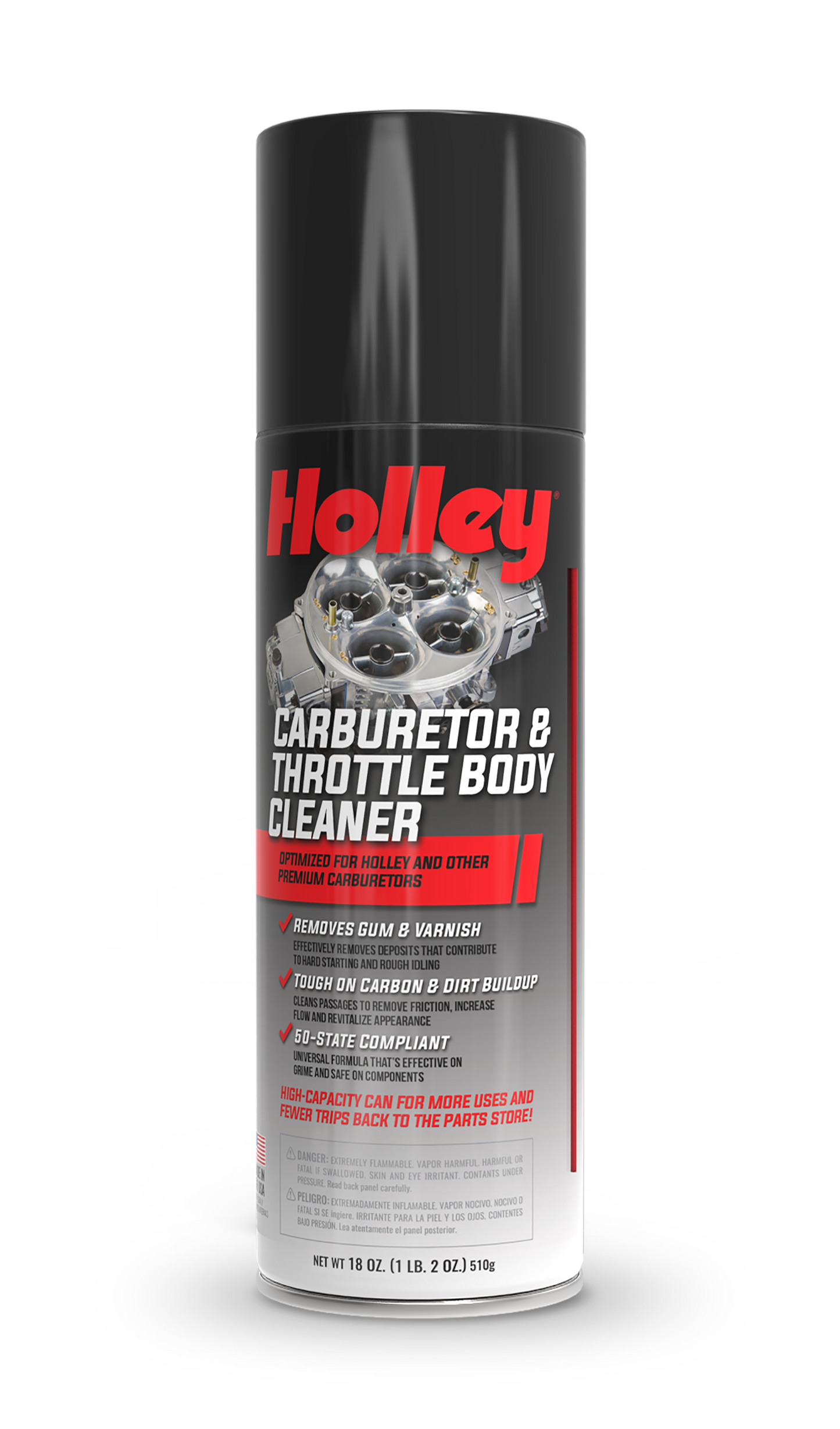HOLLEY Carburetor & Throttle Body Cleaner Spray, 18oz Can 120-HLYCC-18