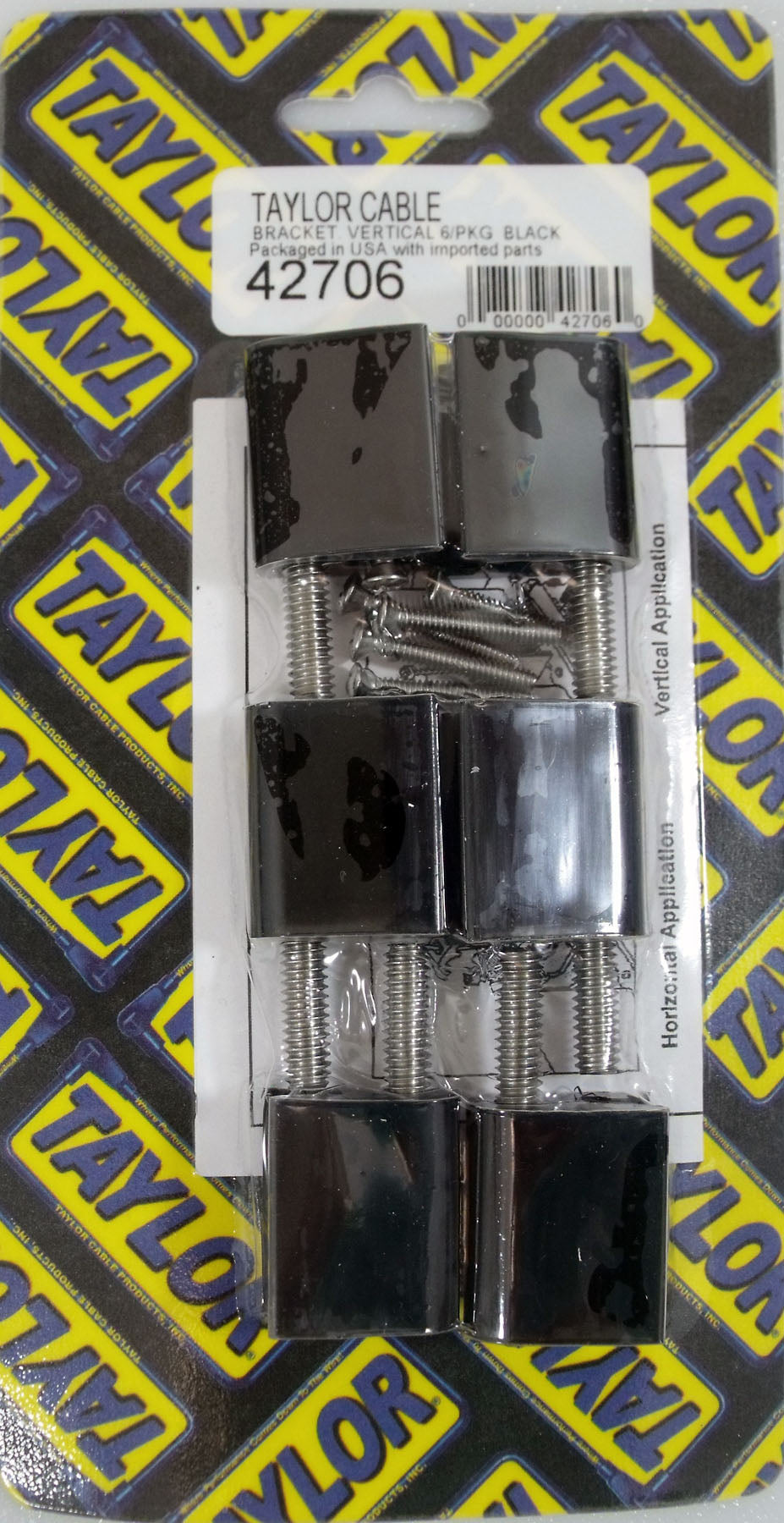 Spark Plug Wire Holder 6 Black 42706