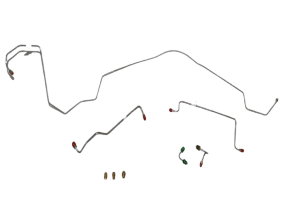 1964-67 Chevrolet Chevelle Front Brake Line Kit Manual Disk Brakes - AKT6413OM