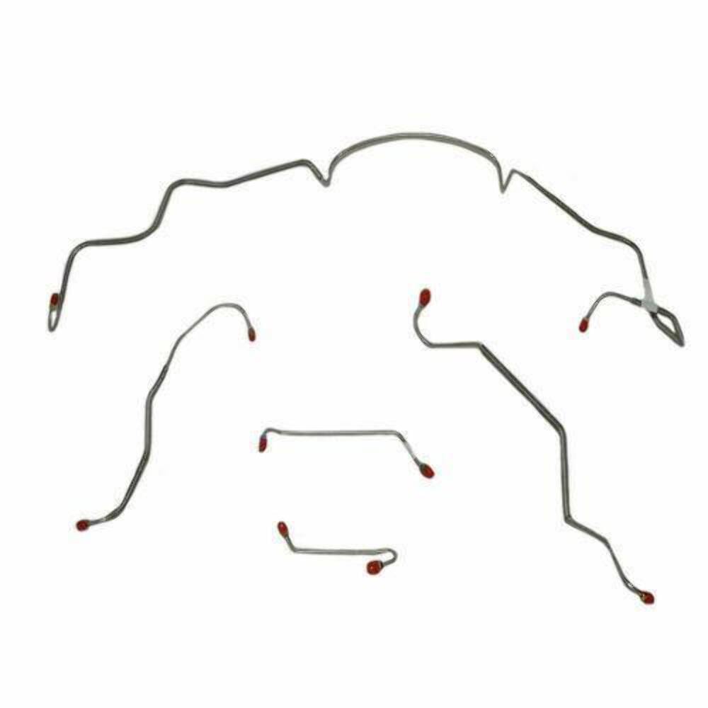 Fine Lines AKT6707OM - Front Brake Line Kit Power Disc Brakes Steel for 1967 Pontiac LeMans - Front Lines Car Part People