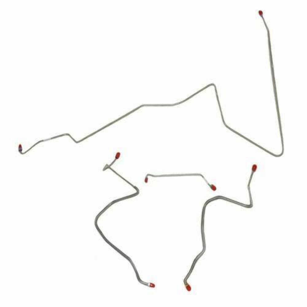 1967 Oldsmobile Cutlass Front Brake Line Kit Power Drum Brakes - AKT6712OM