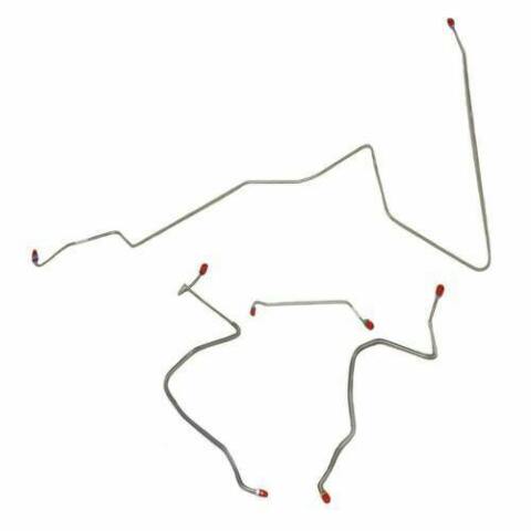 1967 Oldsmobile Cutlass Front Brake Line Kit Power Drum Brakes - AKT6712SS