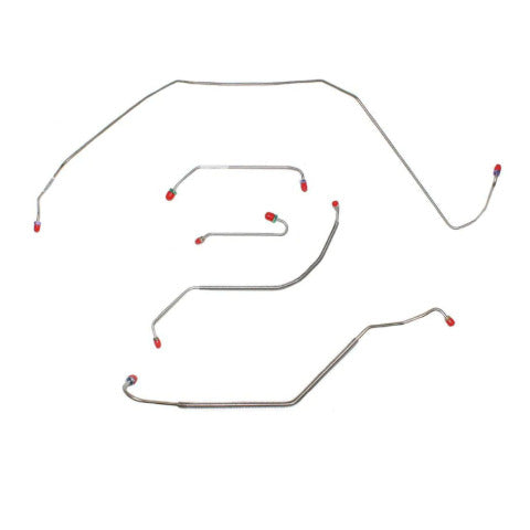 1967 Buick Skylark Front Brake Line Kit Power Drum Brakes Steel - AKT6722OM